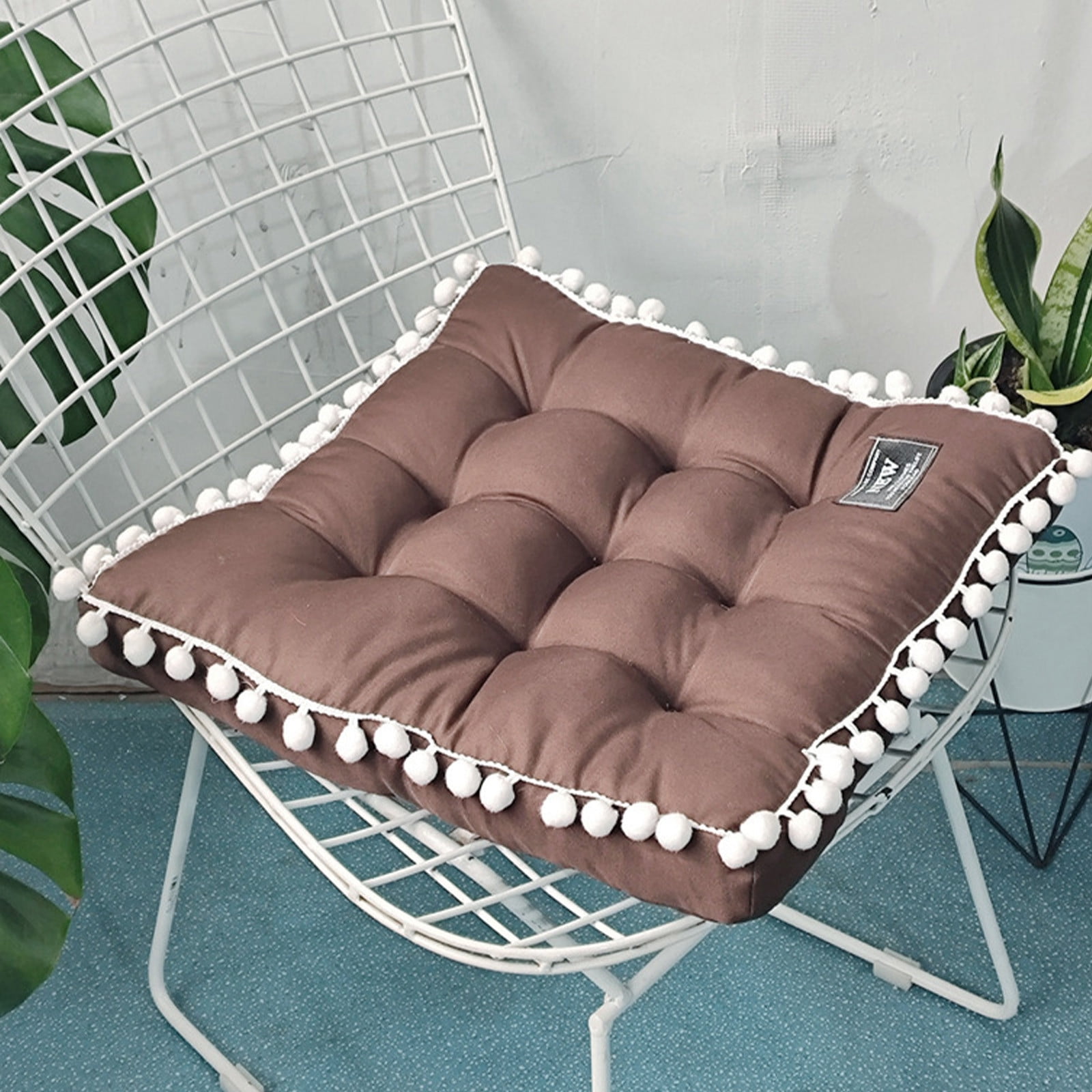 Meitianfacai Floral Chair Mat Thickened Upholstered Chair Mat