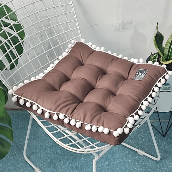 TTJ Floral Non Slip Chair Mat Thickened Upholstered Floor Cushion Durable Dining Kitchen Seat Pad Comfortable Washable Patio Chair Mat Home Décor