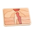 thumbnail image 1 of BELOVING 3D Cartoon Jigsaw Puzzles Early Learning Educational Toys for Toddlers Girls Sunset, 1 of 10