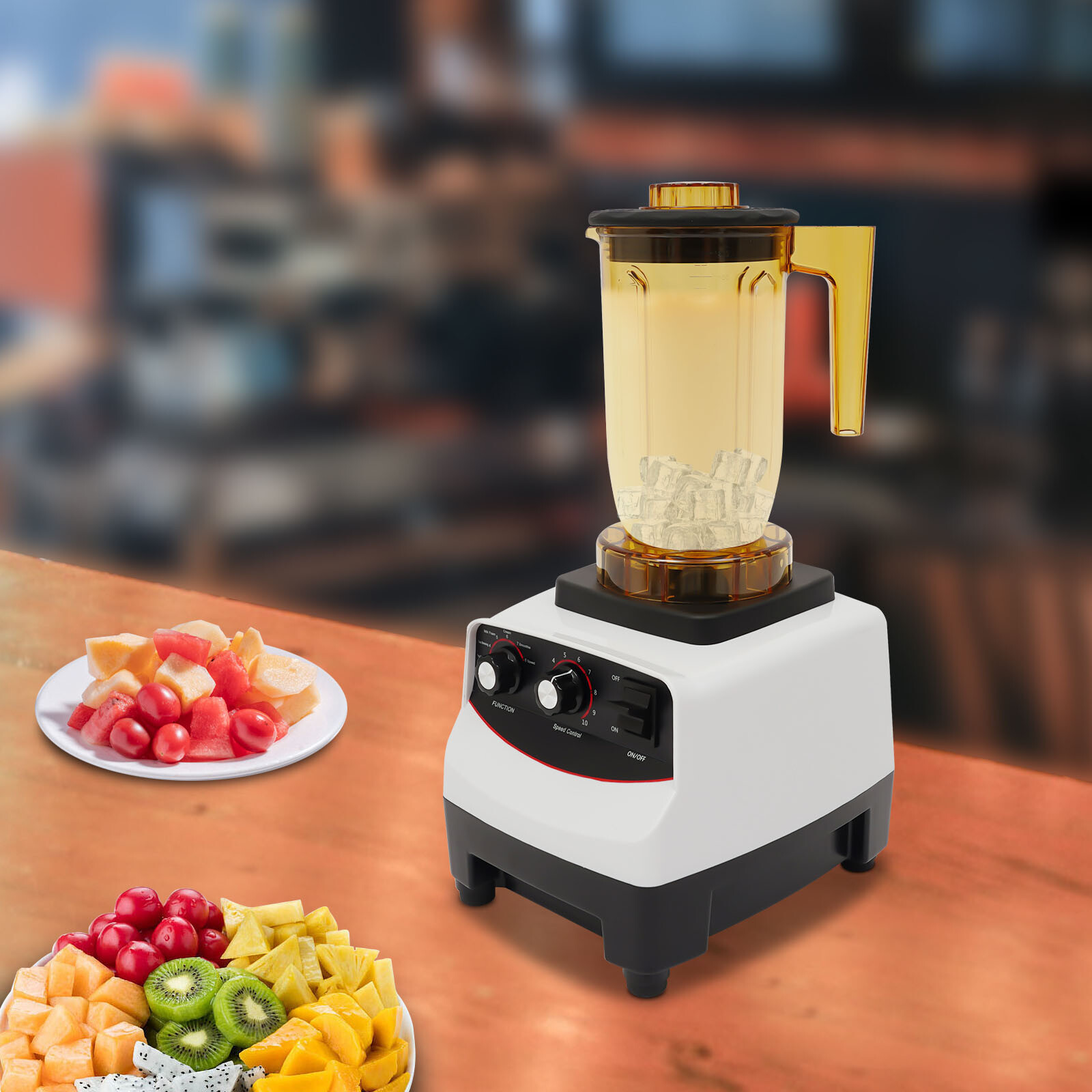 Tea Brewing Machine,Bubble Tea Machine 1200ml Multifuction Food Blender w/ 4Cups