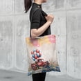 thumbnail image 4 of Vintage Patriotic German Shepherd 4th of July Independence Memorial Day All Over Print 3D Canvas Tote Bag Alsatian Dog Lover Gifts Reusable Handbag - 01006, 4 of 5