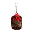 thumbnail image 2 of Warm Package of Small Ornaments and Pendants with Plaid Blanket Design, Soft Cotton Plaid Fabric Hanging Decorations for Christmas Tree, Cozy Holiday Ornament and Gift for Home Decor Enthusiasts, 2 of 6