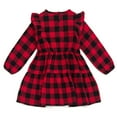 thumbnail image 3 of Disney Minnie Mouse Flannel Dress Buffalo Plaid Toddler to Big Kid, 3 of 5
