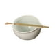 thumbnail image 5 of Juego de cuencos de cerámica para matcha, hecho a mano, para batir en la cocina con cuchara de bambú., 5 of 9
