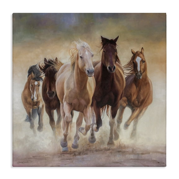 Stupell Industries Strong Galloping Horses Canvas Wall Art, design by James Corwin