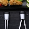 thumbnail image 4 of Tnarru 2x Stainless Steel Salad Tongs BBQ Kitchen Cooking Food Serving Utensil Tool M, 4 of 8
