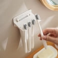 thumbnail image 2 of Wall Mounted Non Perforated Toothbrush Storage Rack, Toothbrush Toothpaste ), 2 of 8