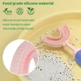 thumbnail image 2 of Cepillo de dientes ZMRZ de silicona en forma de U para niños, 2-7 años, morado, 2 of 8