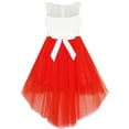 thumbnail image 2 of Girls Dress Sequin Mesh Party Wedding Princess Tulle Red 14 Years, 2 of 4