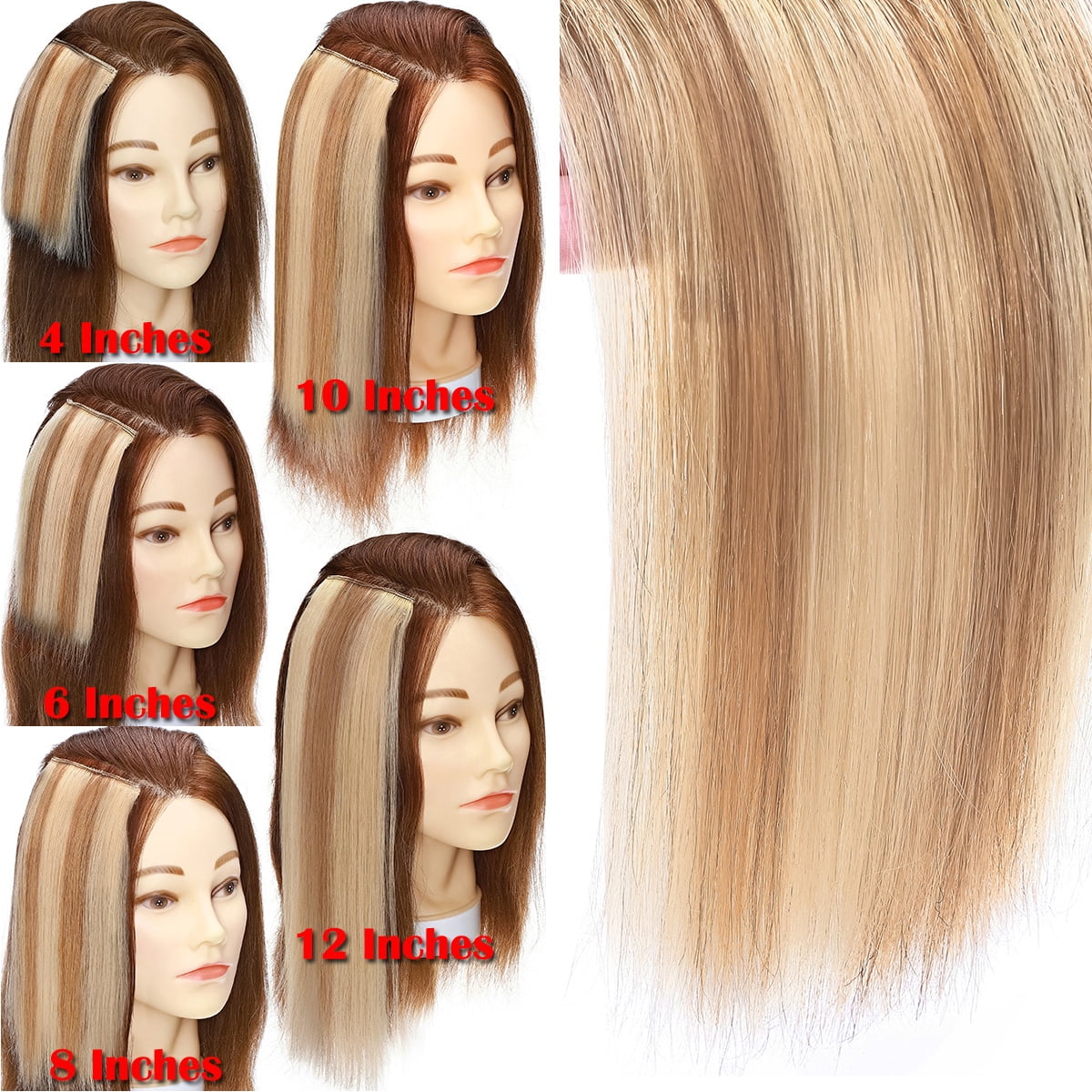 SEGO Thick Clip in Mini Human Hair Extensions for Women Adding Hair Volume Seamless Short Straight Clip in Human Hair Pad Hairpieces Topper for Thinning Hair
