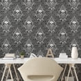 thumbnail image 2 of Ambesonne Charcoal Grey and White, Gothic Peel & Stick Wallpaper, 2 of 5