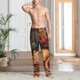 thumbnail image 2 of Balery Sleeping Cat Flowers Pantalones de pijama para hombre, pijama ultraligero, pantalón de descanso-X-Large, 2 of 6