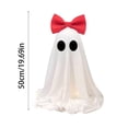 thumbnail image 4 of FufuCrick Ghost Decoration, Cute Tabletop Ghost with Bow for Halloween Decor, Spooky Indoor and Outdoor Ornament for Halloween Party Decorations, Red, 4 of 8