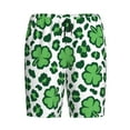 thumbnail image 4 of Naloa Leopard print St. Patrick's Day Men's Short Pajama Pants, Lounge Comfort Shorts with Elasticized Waistband and Side Pockets - 4X-Large, 4 of 9