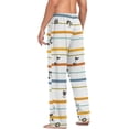 thumbnail image 6 of GZHJMY Note Stripes Pajama Pants For Men, Men's Separate Bottoms, Lounge Pants with Pockets, Christmas New Year Birthday Gifts, Medium, Christmas New Year Birthday Gifts, Medium, 6 of 7