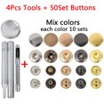 thumbnail image 3 of Juego de 50 botones a presión de cuero de 10 mm, 12 mm y 15 mm con 4 herramientas de instalación y botones a presión de cuero para hacer tú mismo tus prendas, 3 of 5
