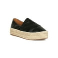 thumbnail image 1 of Women Leatherette Round Toe Espadrille Slip On Flatform Sneakers 18718, 1 of 6