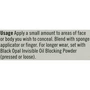 BLK/OPL Total Coverage Face + Body Concealer, Heavenly Honey, 0.50 oz, Maximum Coverage, Hides Scars