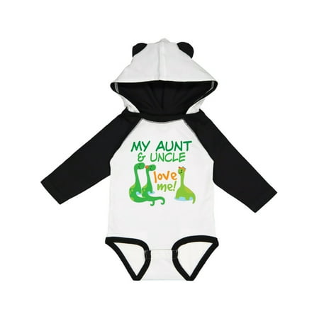 

Inktastic My Aunt and Uncle Love Me Dinosaur Gift Baby Boy Long Sleeve Bodysuit