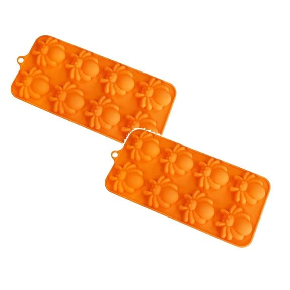 2Pcs Halloween Spider Chocolate Mold 8 Cavity Silicone Spiders Shape Baking Soap Molds For Halloween Festival Candy Cookie Cake Cupcake Decoration Diy Accessories 8.9"X4" 2026