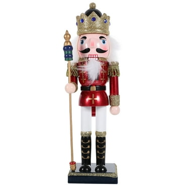 Zhiyie Christmas Nutcracker Figure Wooden Nutcracker Soldier Nutcracker Decoration