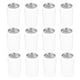 thumbnail image 5 of ColoMX 12 vasos reutilizables en forma de lata, botellas de plástico transparente para jugo con tapas de aluminio para café helado, batidos, cerveza y cócteles, 330 ml, 5 of 8