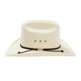 thumbnail image 3 of Stetson Men's Carson 10X Shantung Straw Cowboy Hat Natural 7 5/8, 3 of 6