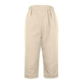 thumbnail image 4 of Icvfdpl Work Pants Women,Chino Shorts Everyday Wear Versatile Mid Length Design Pants Outwear,L, 4 of 5