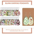 thumbnail image 3 of 1 Set Sublimation Earrings Blanks Water Drop Earrings Blanks Earring Drops Earring Crafts Material, 3 of 8