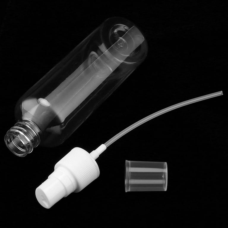 LSP [4 Pack] 0.7 oz. Mini Clear Plastic Spray Mist Pump Bottles for Travel
