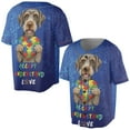 thumbnail image 3 of Autism Awareness Wirehaired Pointing Griffon Accept Understand Love All Over Print 3D Baseball Shirt Dog Lover Softball Sport - 12003, 3 of 6