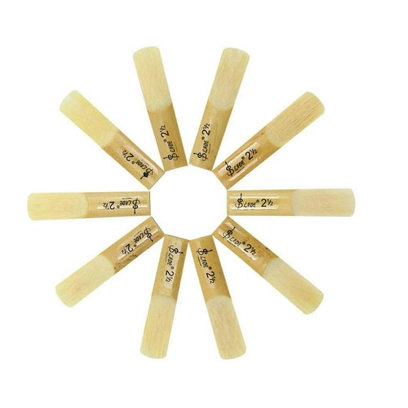 Box of 10 Clarinet Traditional Reeds Strength 2.5 with Case DIY Musical Gifts