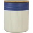 thumbnail image 4 of AUR 10 Strawberry Street Luca Ombre Matte Blue/White Embossed 3 Piece Canister Set, 4 of 11