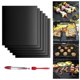 thumbnail image 5 of Almohadilla Para Parrilla De Barbacoa Almohadillas para hornear Parrilla de barbacoa reutilizable Estera para hornear antiadherente Plato de cocina (8 piezas) Likrtyny Libre de BPA, 5 of 9