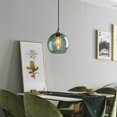 thumbnail image 3 of LMQNINE Grey Green Glass Globe Pendant Light,Adjustable Island Lighting for Kitchen,Dining,Bedroom,7.87in 1 Pack, 3 of 7