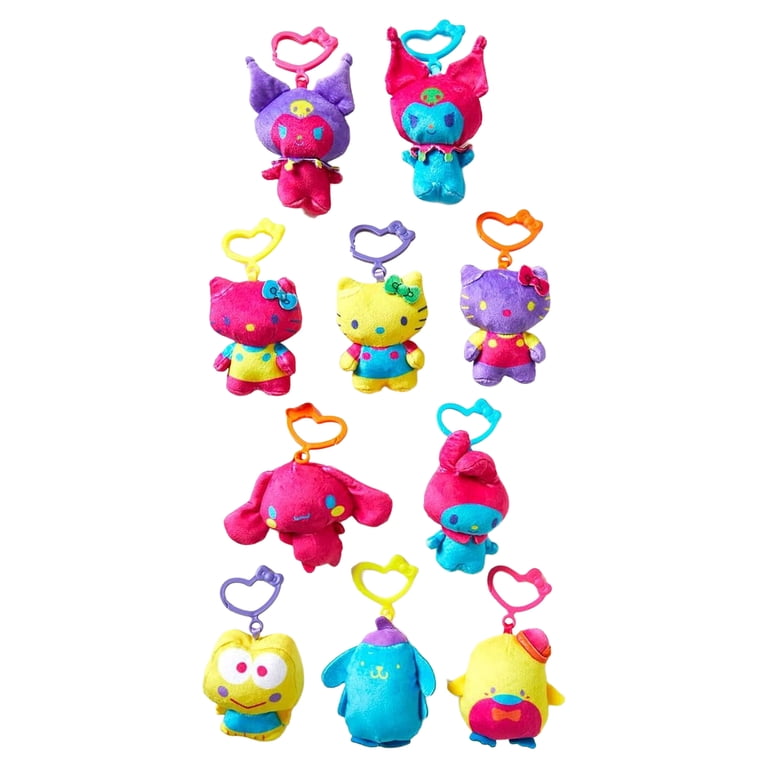公*o様 Hello Kitty ストラップ2個セット Sanrio Blacklight Clip-On Plush Mystery Pack - Walmart.com