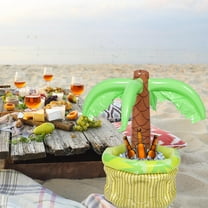 FELTECHELECTR Beach Theme Party Decorations Inflatable Palm Tree Cooler Ice Bucket Assorted Color Christmas Party 1Pcs