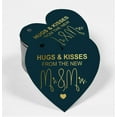 thumbnail image 2 of Inkdotpot 100 Pack Real Gold Foil Paper Tag Hugs & Kisses From The Wedding Favor Hang Tag, 2 of 6