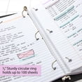 thumbnail image 5 of BAZIC 3 Ring Binder 1/2" Economy View Binders Black, Hold 100 Sheets, 1-Count, 5 of 8