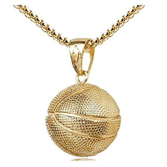 Ticket Snatchers 3D Basketball Pendant Necklace