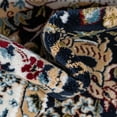 thumbnail image 6 of Rugs.com Rabia Collection Rug – 5' Round Navy Blue Low Rug Perfect For Kitchens, Dining Rooms, 6 of 8