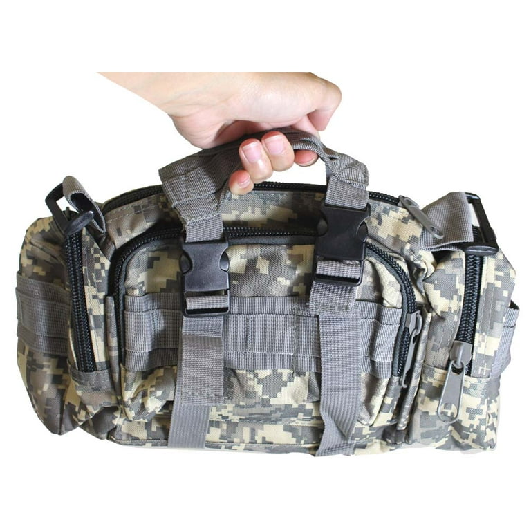 ADROIT Multi-Pocket Military Style Canvas Travel Bag | 14