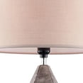 thumbnail image 3 of Benzara BM240421 Table Lamp with Faceted Ceramic Body, Gray & Beige, 3 of 5