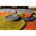 thumbnail image 3 of British Colour Standard Silky Jute Round Placemat In Pearl Natural Set of 4 Mats 14" D Fair Trade Artisans, 3 of 4
