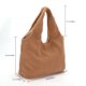 thumbnail image 4 of Bolsa de hombro de otoño invierno de mano grande de lana suave para mujer (marrón) Likrtyny Para Estrenar, 4 of 9