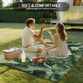 thumbnail image 4 of Palm Leaves Tropical Outdoor Rug for Patio/Deck/Porch, Non-Slip Large Area Rug 4 x 6 Ft, Green Botanical Summer Green Ombre Indoor Outdoor Rugs Washable Area Rugs, Camping Rug Carpet Runner, 4 of 8