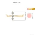 thumbnail image 4 of ANGARA Natural Diamond Sideways Cross Necklace in 14K Yellow Gold for Women (Size-3.1mm| Color-K| Clarity-I3) | April Birthstone, Anniversary, Jewelry Gift for Women | Natural Diamond Necklace, 4 of 9