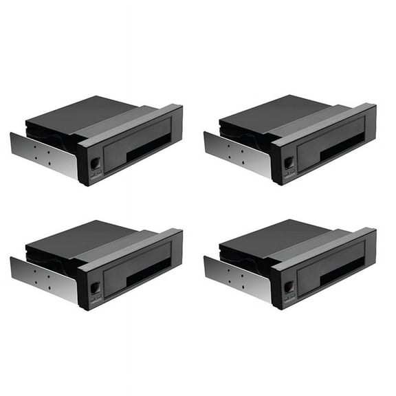 4pcs 5.25 Inch Internal Tray-Less Bay SATA III Hard Drive Backplane Enclosure Hot Swap Mobile Rack for 2.5/3.5 Inch HDD
