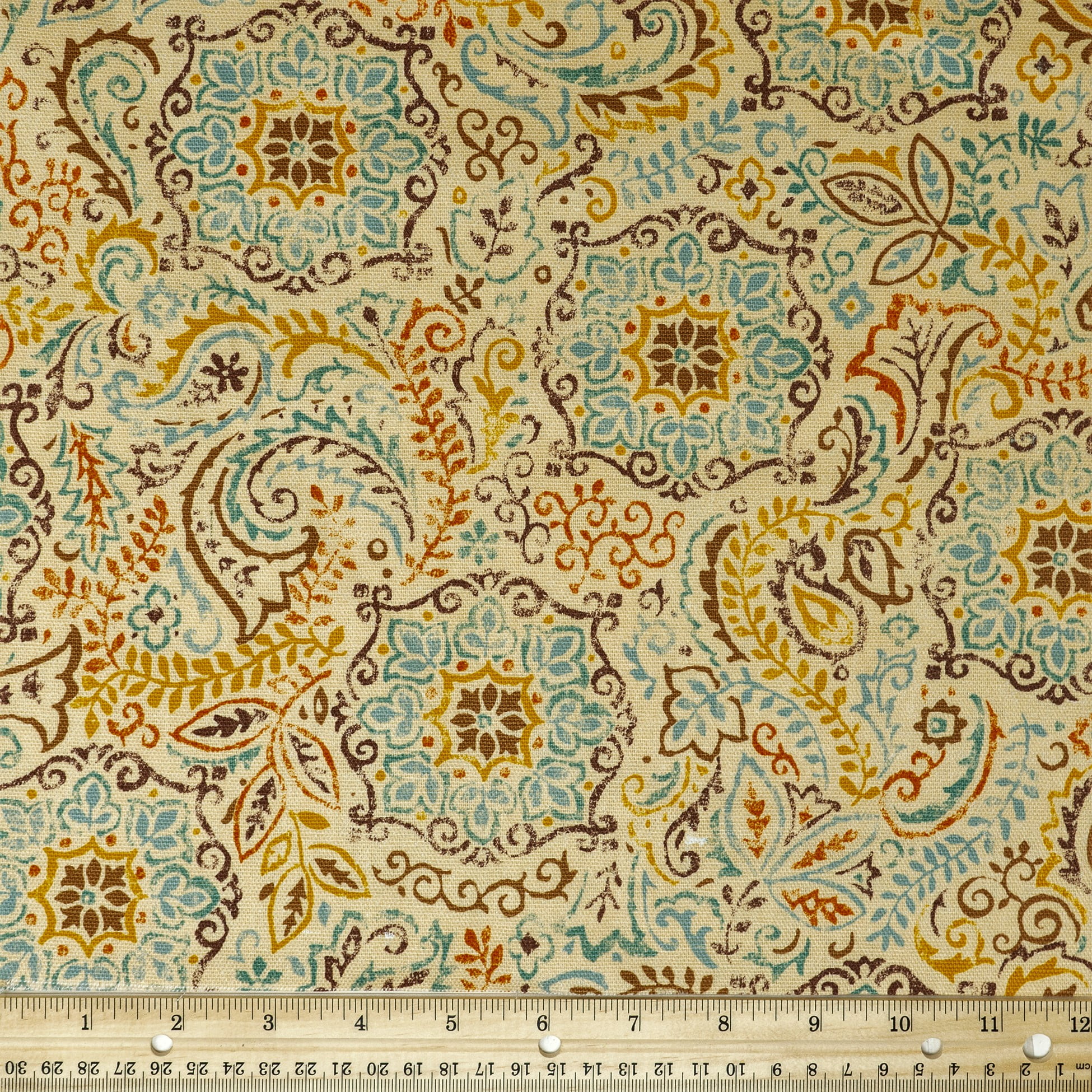 Waverly Inspirations 45" 100% Cotton Printed Sewing & Crafting Fabrics, 8 yd By the Bolt, Adobe