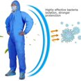 thumbnail image 4 of Chdz Overol de protección desechable Traje de materiales peligrosos, Overoles de pintores de servicio pesado Trajes de materiales peligrosos Blue-SMS material L Kuyhfg Bienvenido a Kuyhfg, 4 of 4